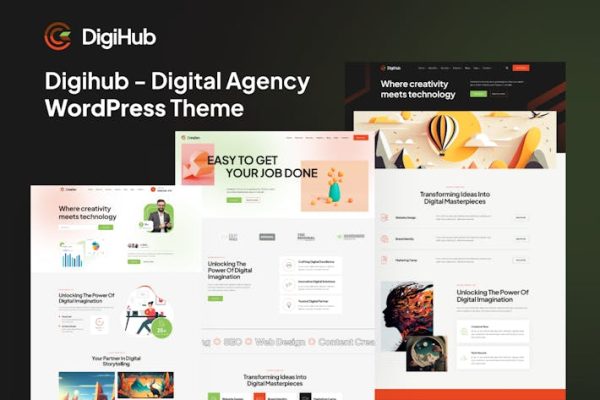 DigiHub-数字机构WordPress主题 Digihub – Digital Agency WordPress Theme 云典WordPress主题