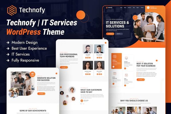 技术|IT服务&解决方案WordPress主题 Technofy | IT Services & Solutions WordPress Theme 云典WordPress主题