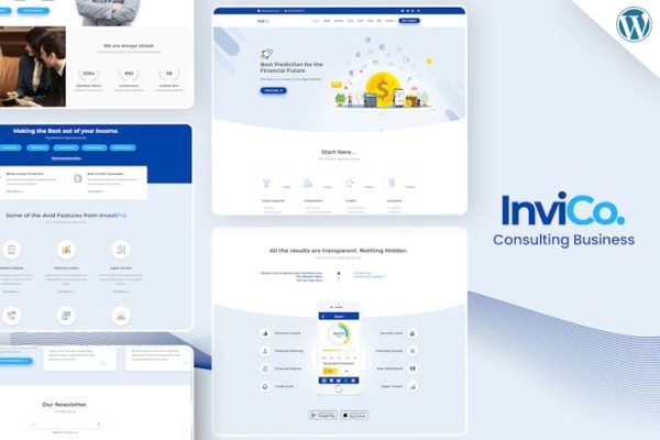 Invico—WordPress咨询业务主题 Invico – WordPress Consulting Business Theme 云典WordPress主题