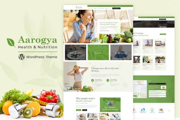 Aarogya|营养、减肥WordPress主题 Aarogya | Nutrition, Weight Loss WordPress Theme 云典WordPress主题