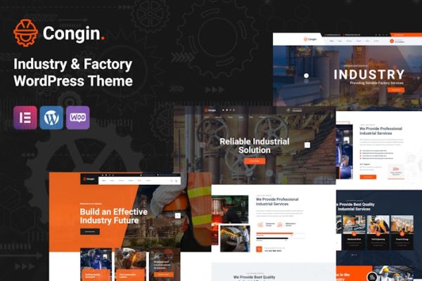 Congin—工业&工厂WordPress主题 Congin – Industry & Factory WordPress Theme 云典WordPress主题
