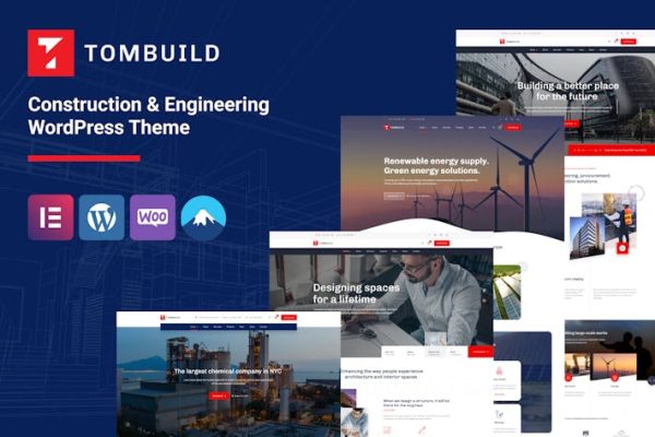 Tombuild—建筑&工程WordPress Th Tombuild – Construction & Engineering WordPress Th 云典WordPress主题
