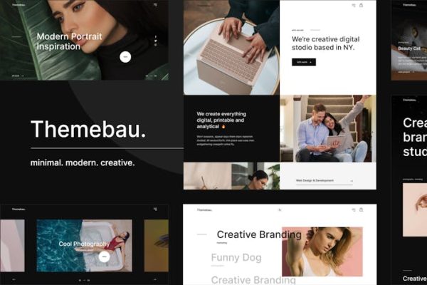 Themebau—Minimum Portfolio & Agency WordPress Th Themebau – Minimal Portfolio & Agency WordPress Th 云典WordPress主题