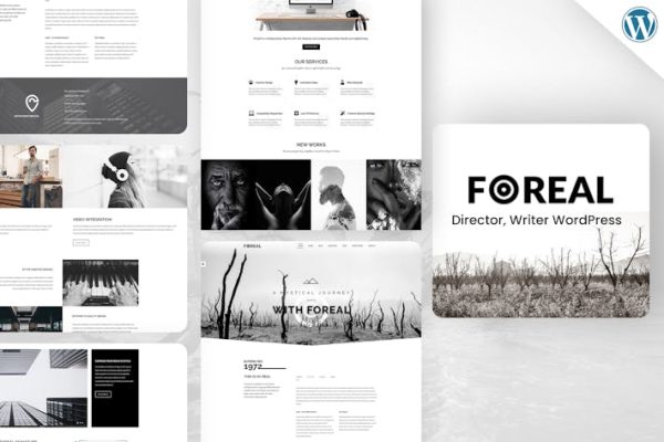 Foreal—导演，作家WordPress主题 Foreal – Director, Writer WordPress Theme 云典WordPress主题