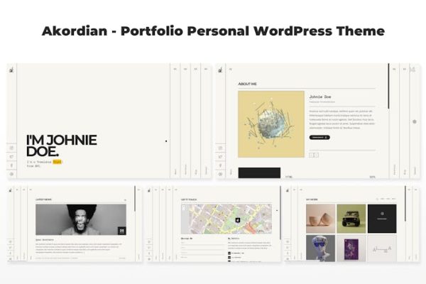 Akordian—Portfolio Personal WordPress主题 Akordian – Portfolio Personal WordPress Theme 云典WordPress主题