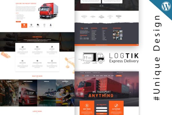 Logtik-WP物流，货运主题 Logtik – WP Logistics, Cargo Transportation Theme 云典WordPress主题