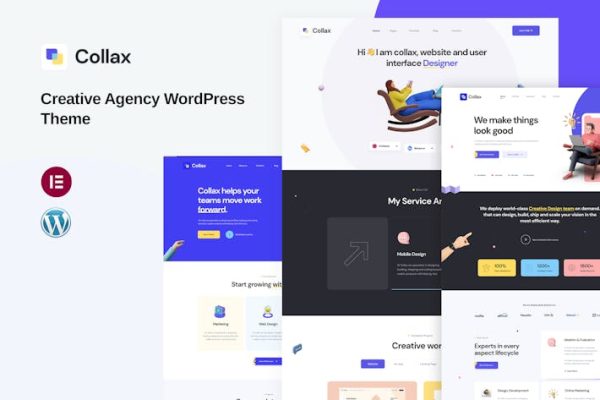 Collax—创意代理WordPress主题 Collax – Creative Agency WordPress Theme 云典WordPress主题