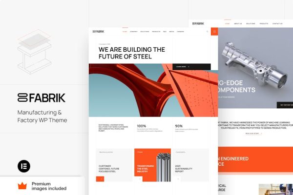 Fabrik—制造和工厂WordPress Fabrik – Manufacturing & Factory WordPress 云典WordPress主题