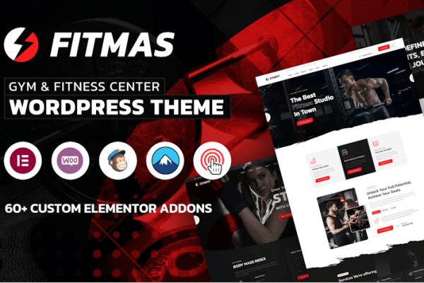 健身房—健身中心WordPress主题 Fitmas – Gym & Fitness Center WordPress Theme 云典WordPress主题