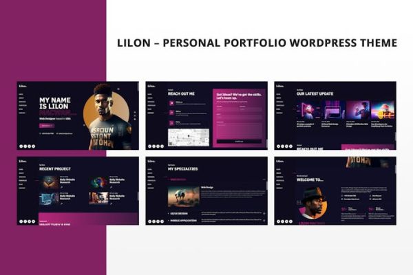 Lilon-个人文件夹WordPress主题 Lilon – Personal Portfolio WordPress Theme 云典WordPress主题