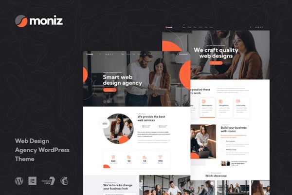 Moniz-Web Design Agency WordPress主题 Moniz – Web Design Agency WordPress Theme 云典WordPress主题