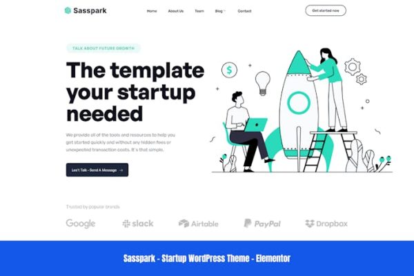 Sasspark—启动WordPress主题 Sasspark – Startup WordPress Theme 云典WordPress主题