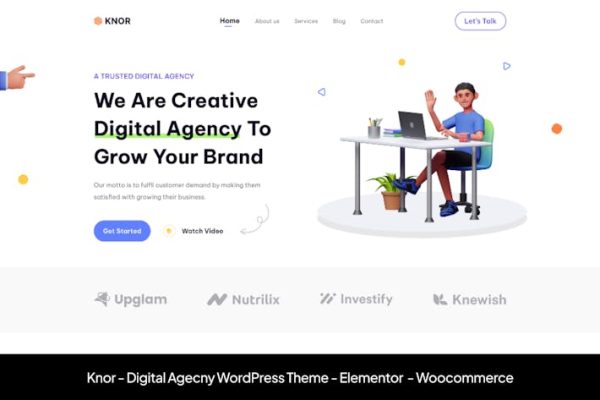 Knor—Digital Agecny WordPress主题 Knor – Digital Agecny WordPress Theme 云典WordPress主题