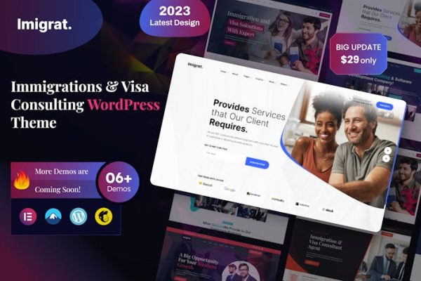 移民与签证咨询 Imigrat – Immigration & Visa Consulting 云典WordPress主题
