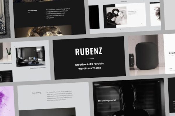 Rubenz—创意AJAX元素主题 Rubenz – Creative AJAX Elementor Theme 云典WordPress主题
