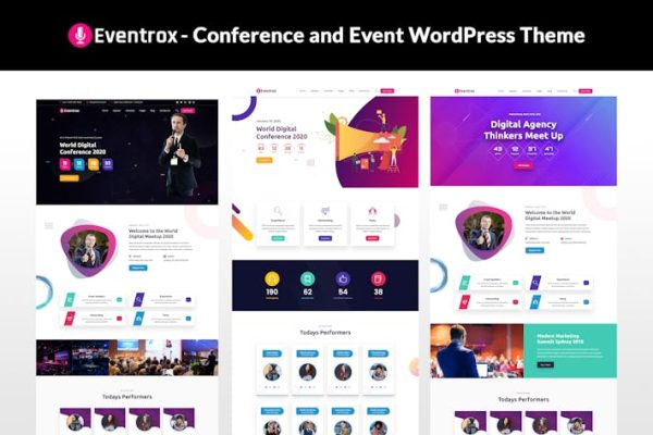 Eventrox-会议和活动WordPress主题 Eventrox – Conference and Event WordPress Theme 云典WordPress主题