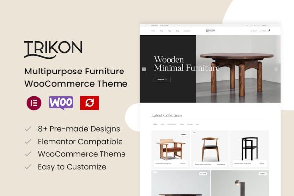Trikon—多用途家具WooCommerce主题 Trikon – Multipurpose Furniture WooCommerce Theme 云典WordPress主题