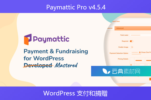 Paymattic Pro v4.5.4 – WordPress 支付和捐赠