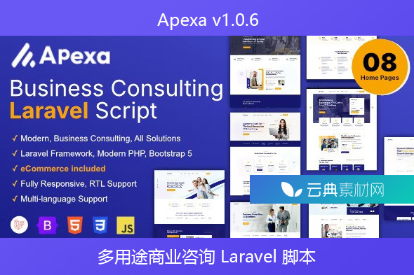 Apexa v1.0.6 – 多用途商业咨询 Laravel 脚本