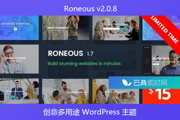 Roneous v2.0.8 – 创意多用途 WordPress 主题