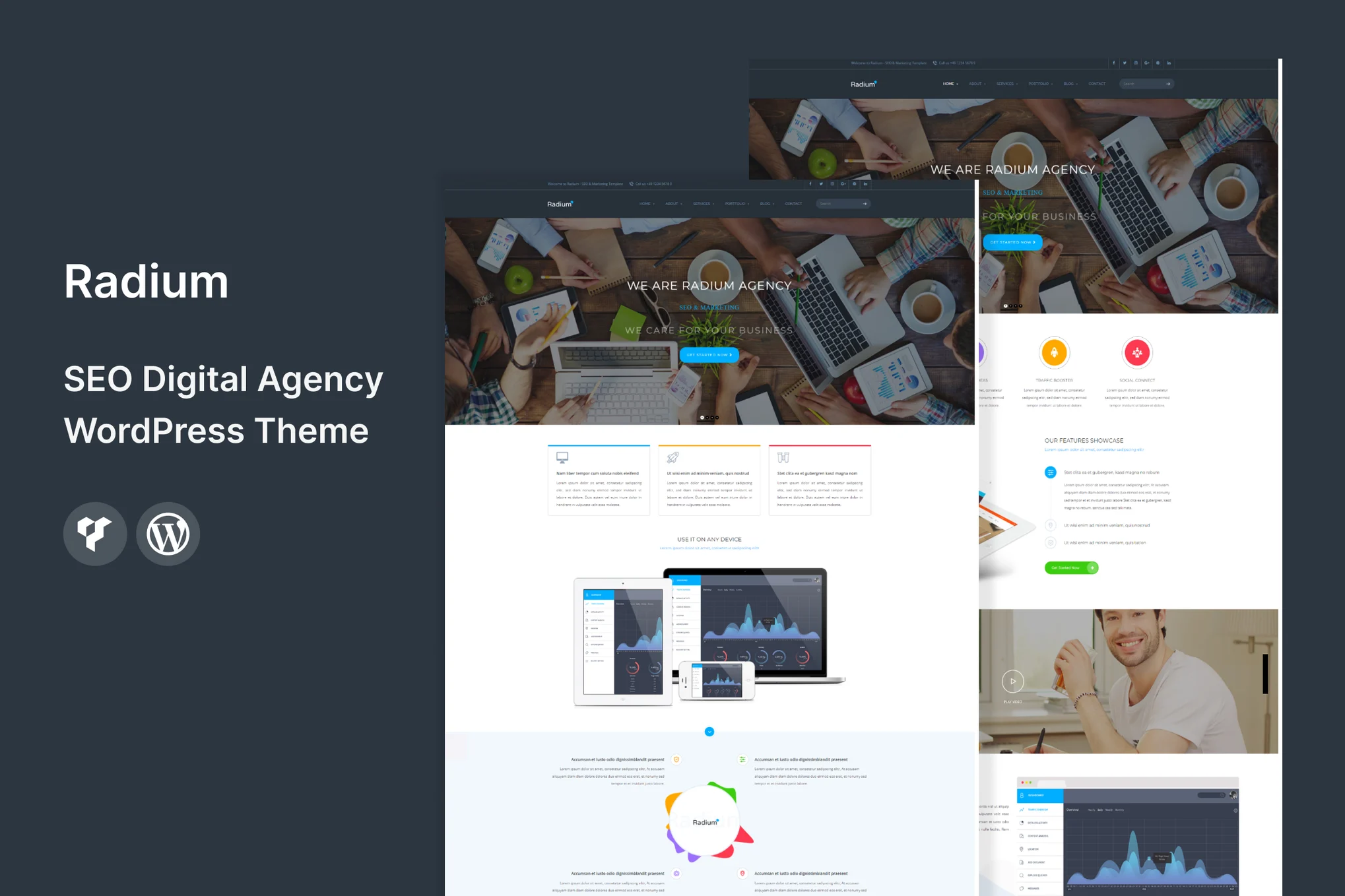 Radium – SEO /数字代理 WordPress 主题