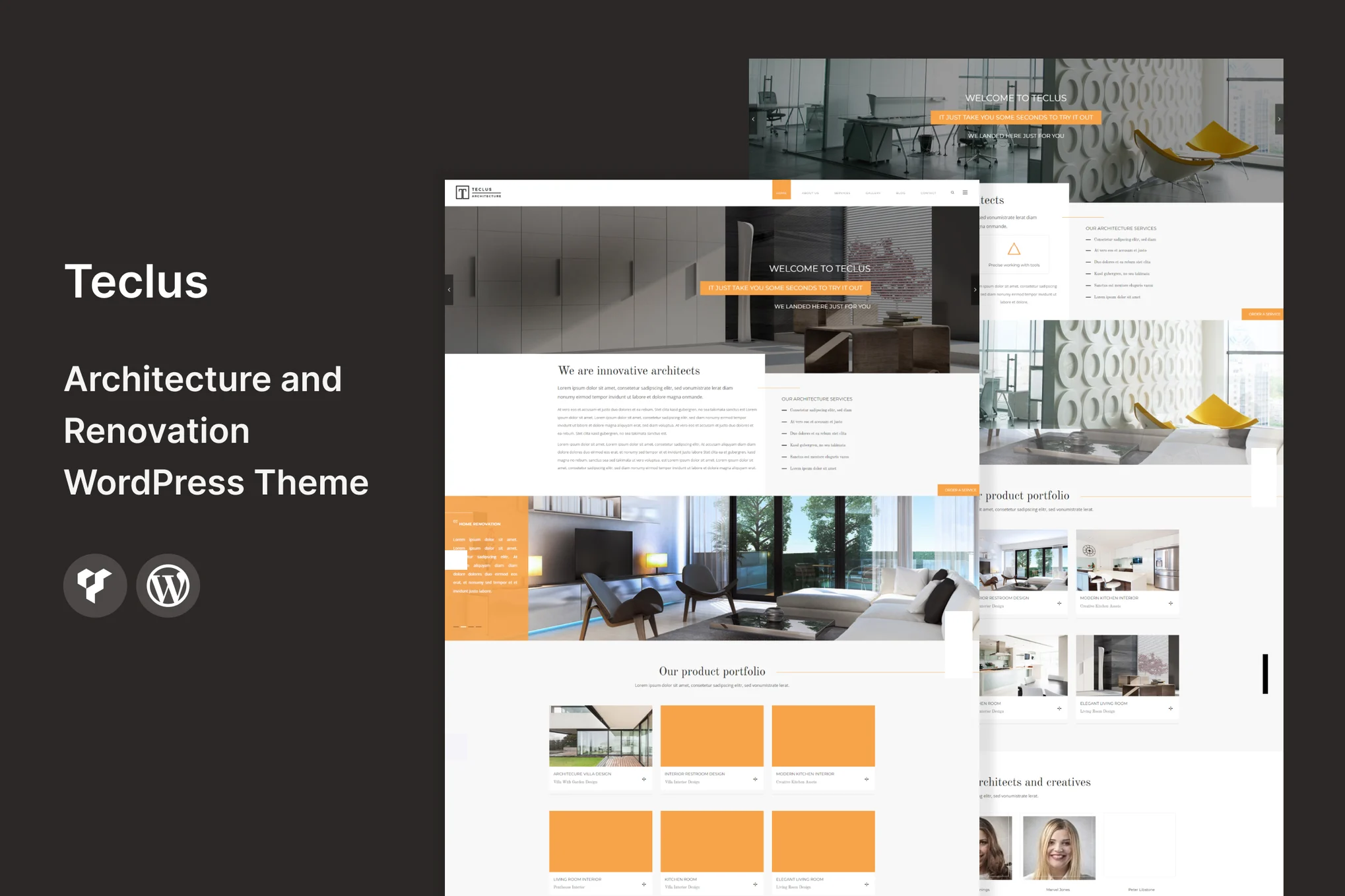 Teclus – 建筑与装修 WordPress 主题