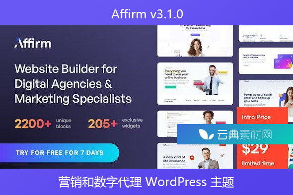 Affirm v3.1.0 – 营销和数字代理 WordPress 主题