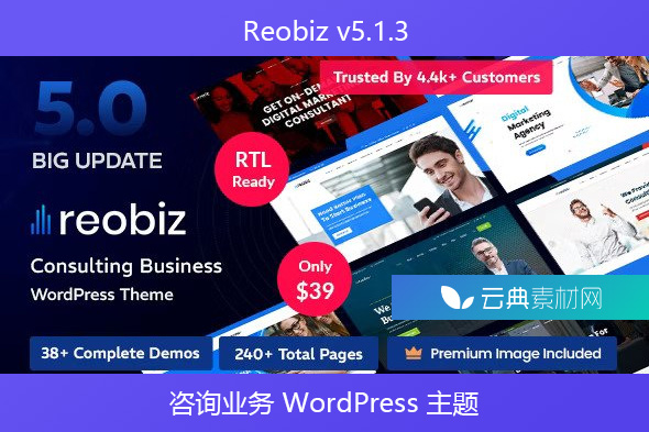 Reobiz v5.1.3 – 咨询业务 WordPress 主题
