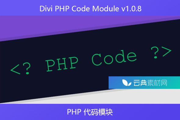 Divi PHP Code Module v1.0.8- PHP 代码模块