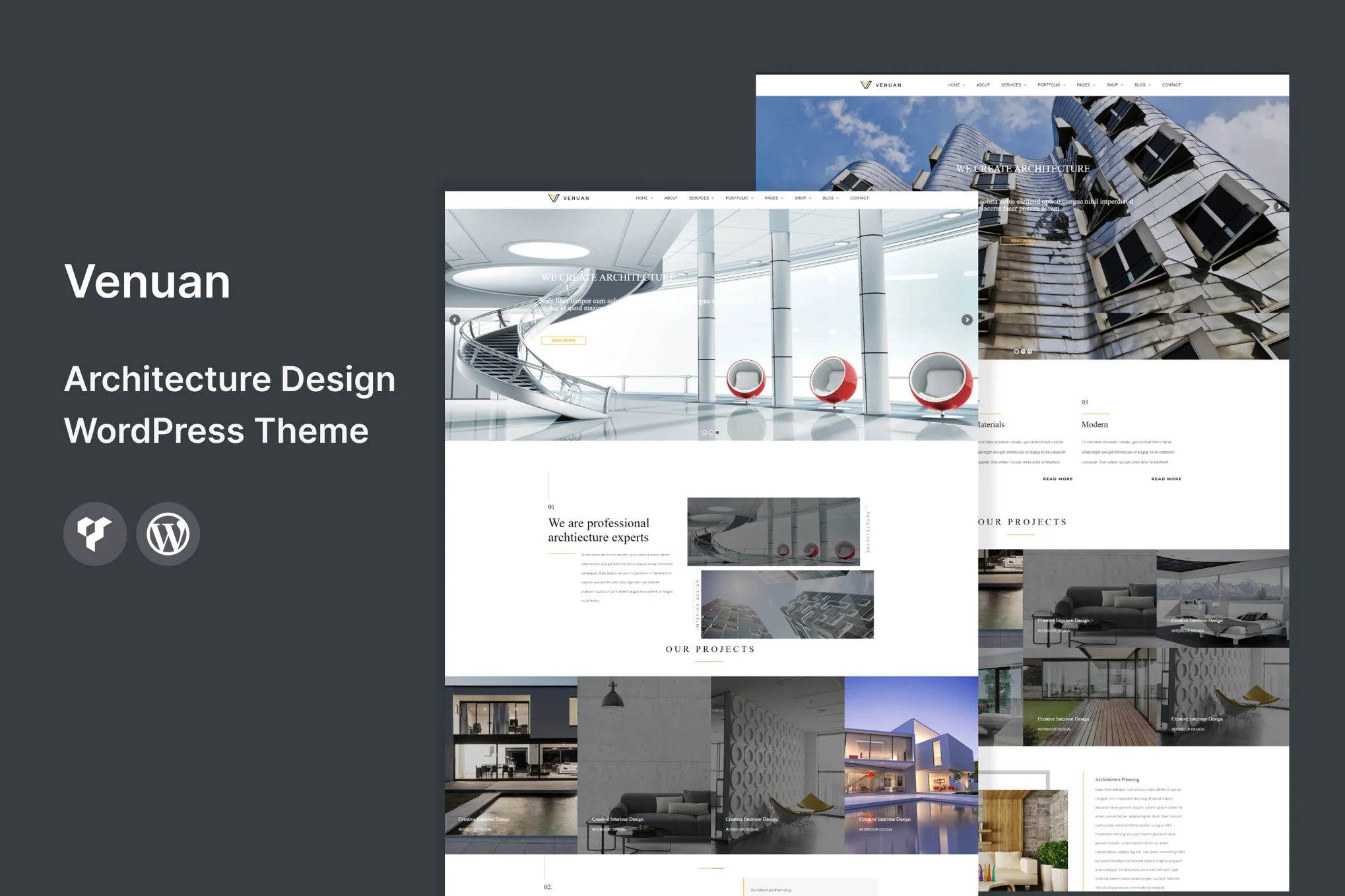 Venuan – 建筑设计 WordPress 主题