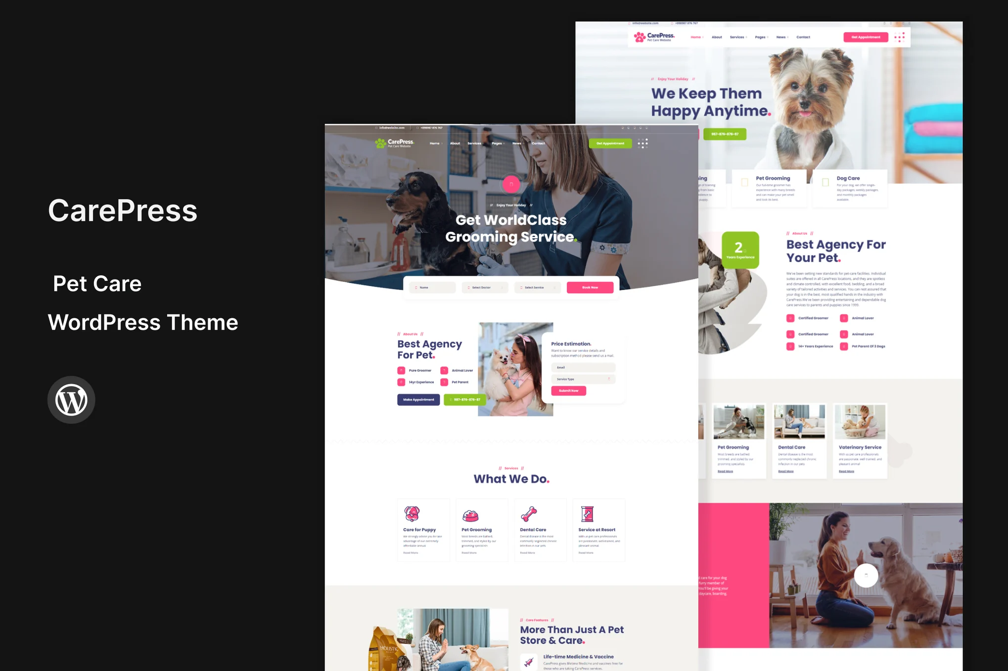 CarePress-宠物护理 WordPress 主题