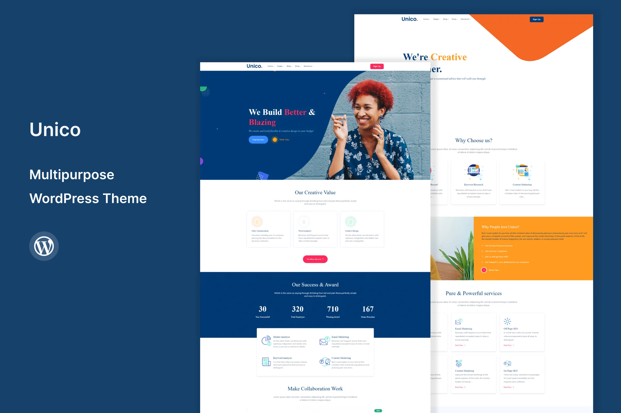 Unico – 多用途 WordPress 主题