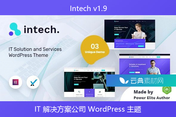 Intech v1.9 – IT 解决方案公司 WordPress 主题