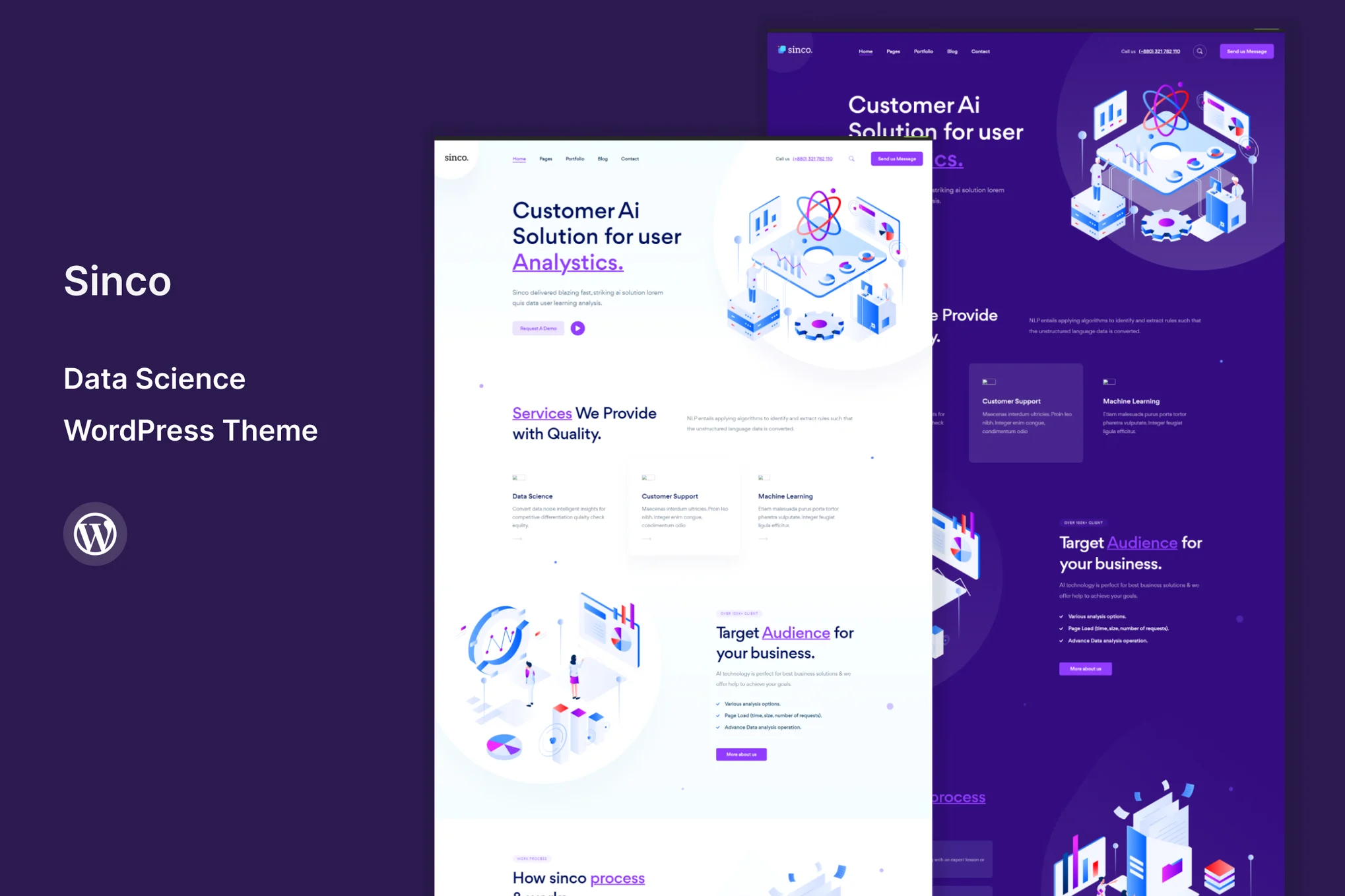 Sinco-数据科学 WordPress 主题