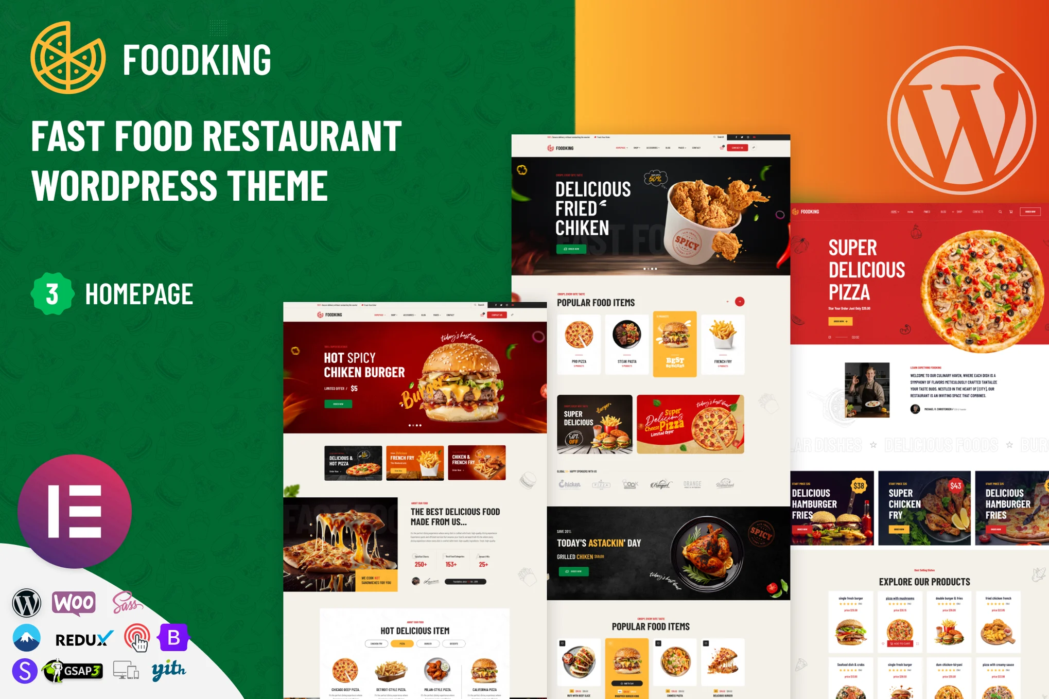 Foodking-快餐店 WordPress 主题
