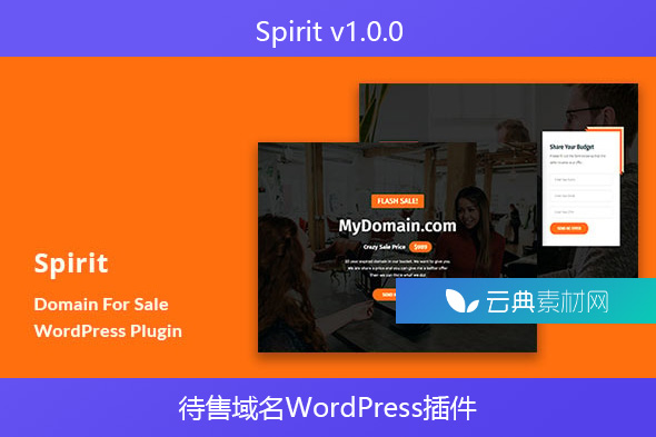 Spirit v1.0.0 – 待售域名 WordPress 插件