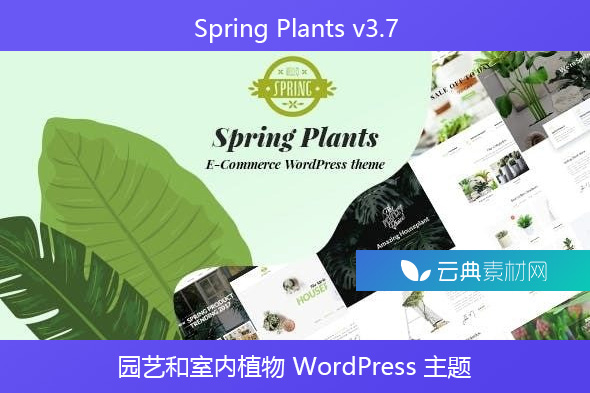Spring Plants v3.7 – 园艺和室内植物 WordPress 主题