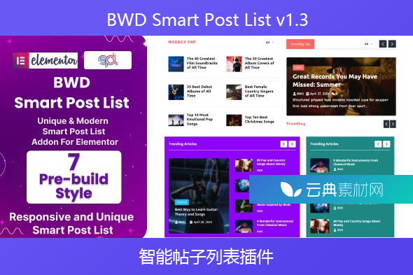 BWD Smart Post List v1.3 – 智能帖子列表插件
