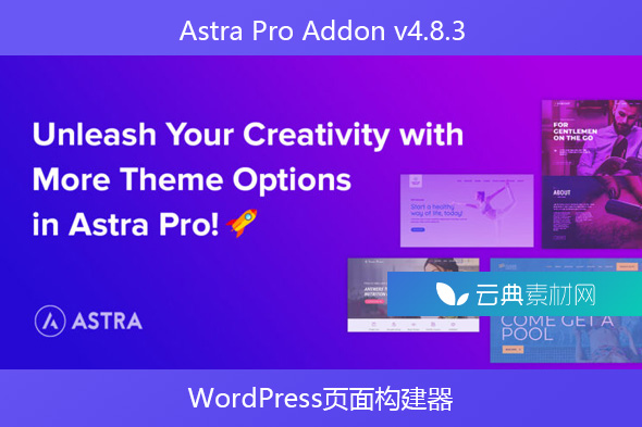 Astra Pro Addon v4.8.3 – WordPress页面构建器