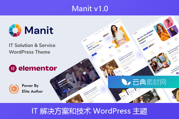 Manit v1.0 – IT 解决方案和技术 WordPress 主题