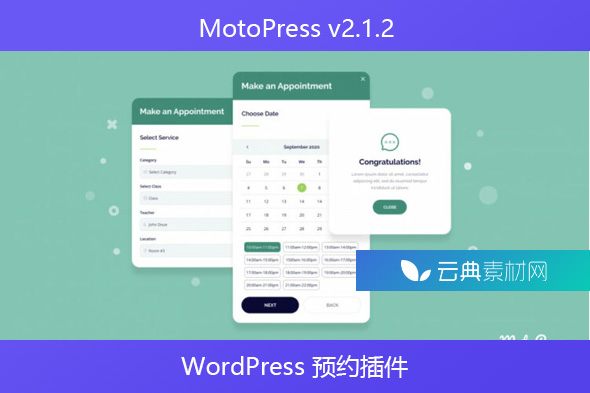 MotoPress v2.1.2 – WordPress 预约插件