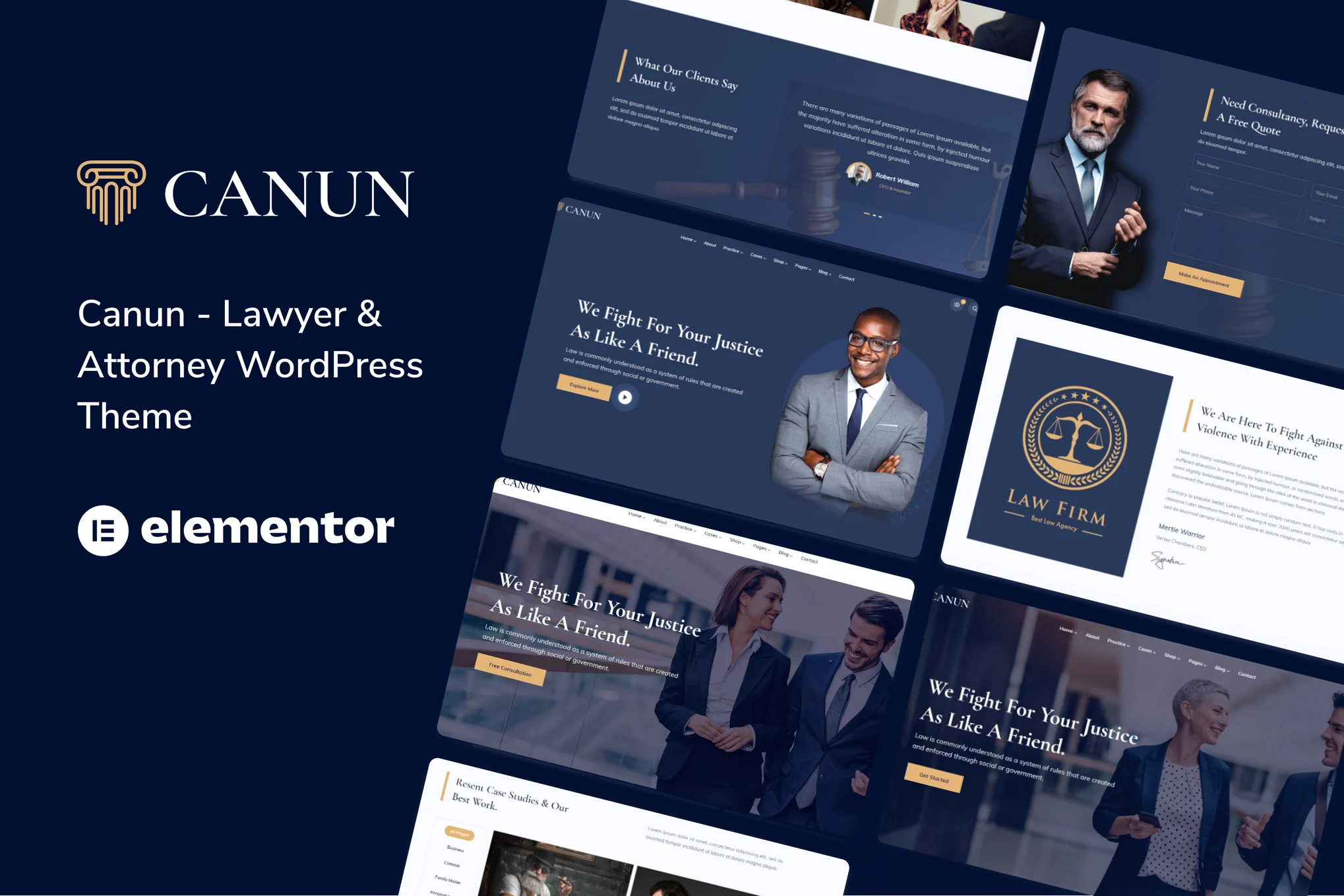 Canun – 律师和律师 WordPress 主题