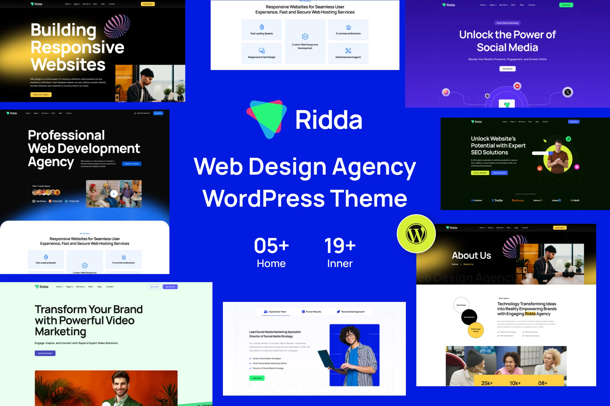 Ridda – 网页设计机构 WordPress 主题