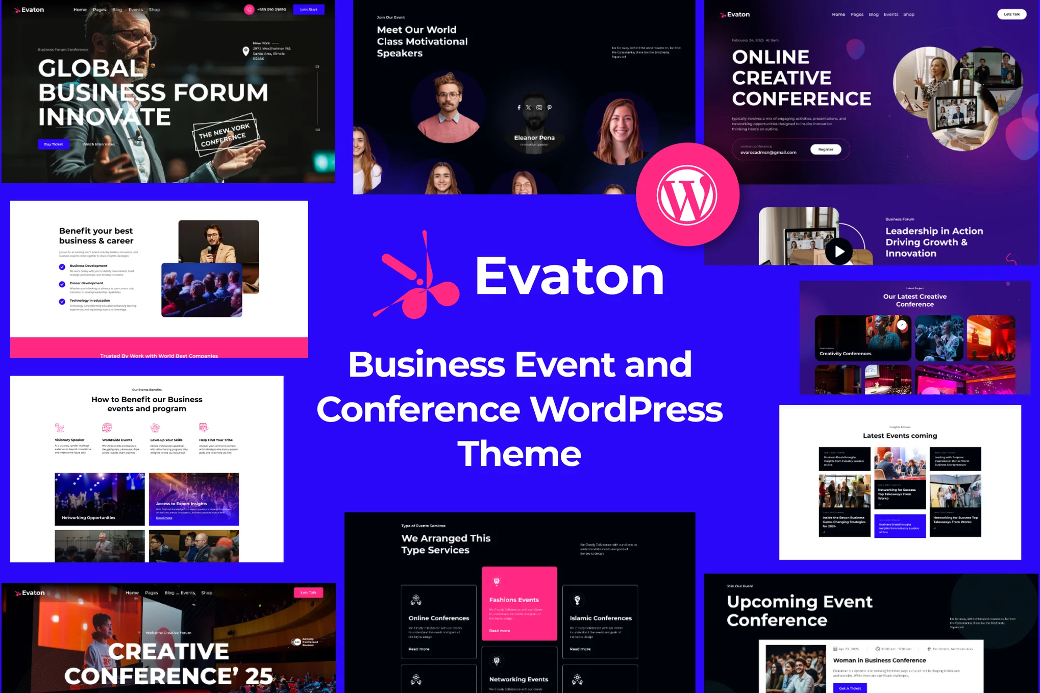 Evaton – 活动会议和聚会 WordPress 主题