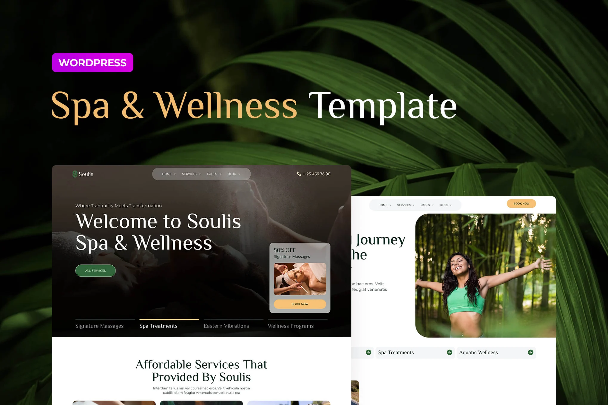 Soulis – Spa Elementor Pro 模板套件