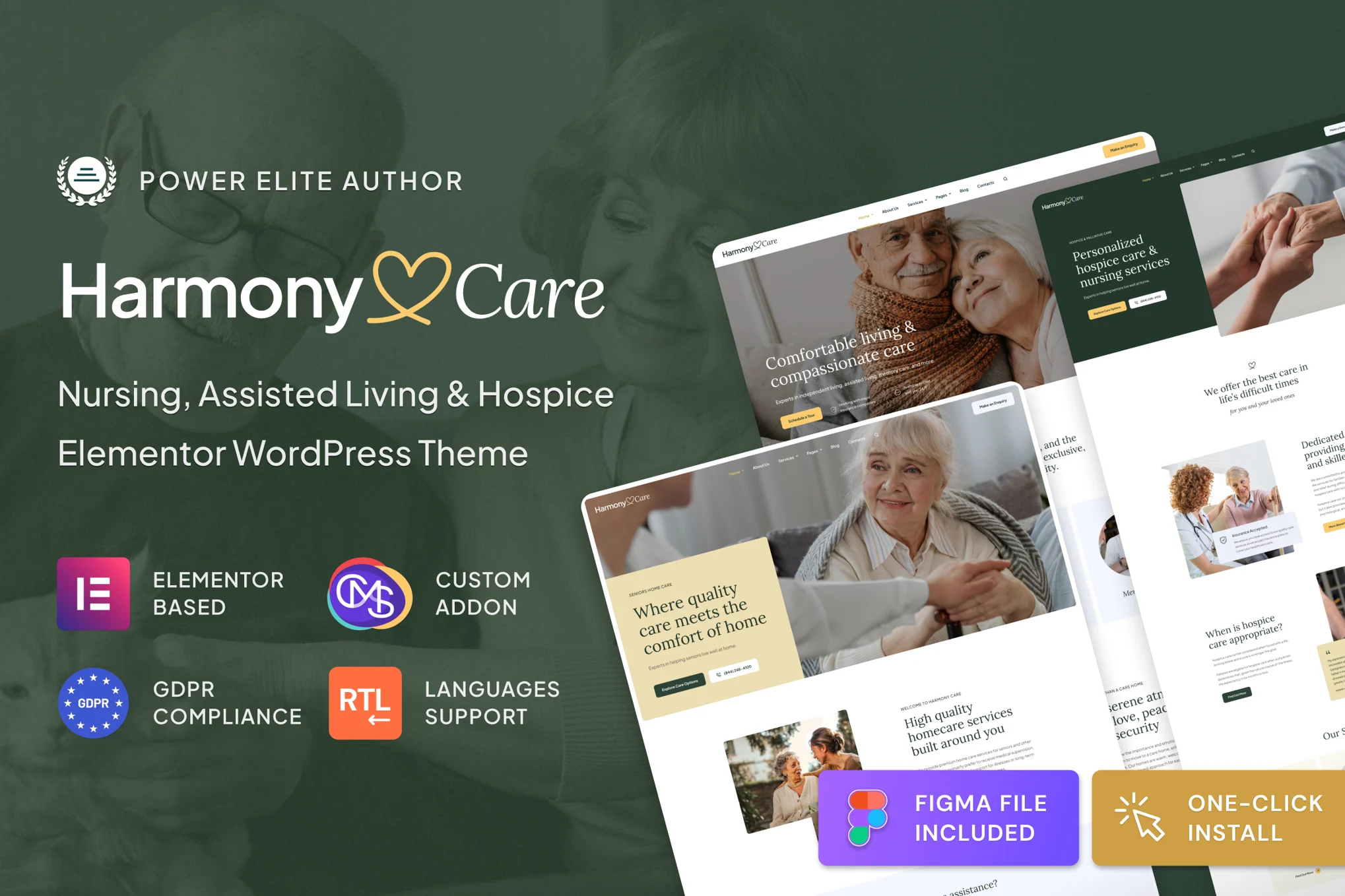 Harmony Care – 私人护理和老年护理主题