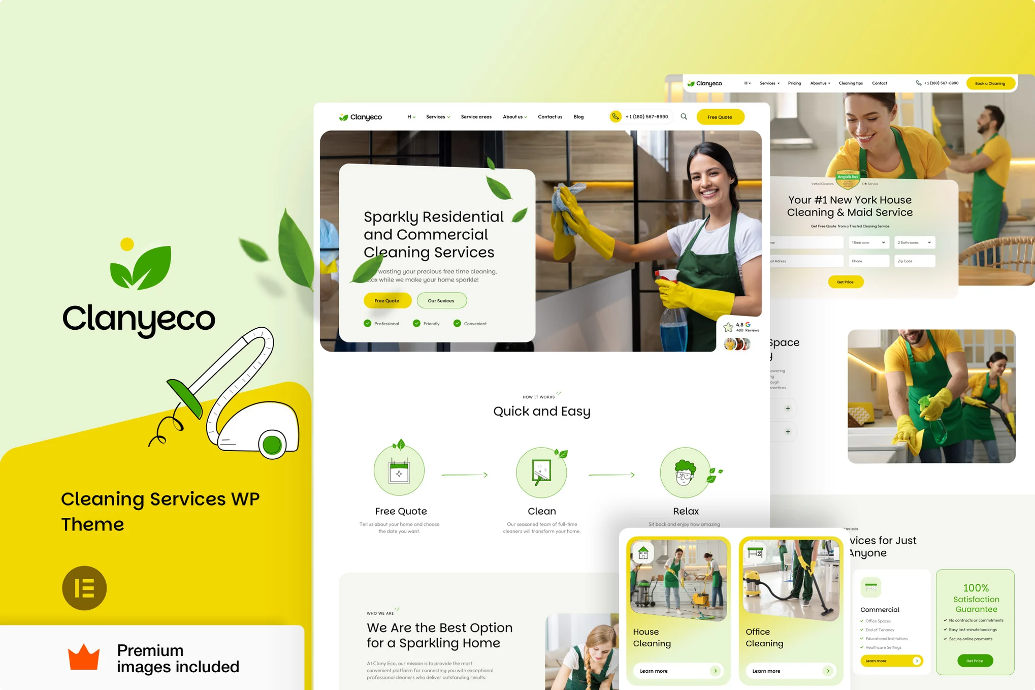 ClanyEco–清洁服务 WordPress 主题
