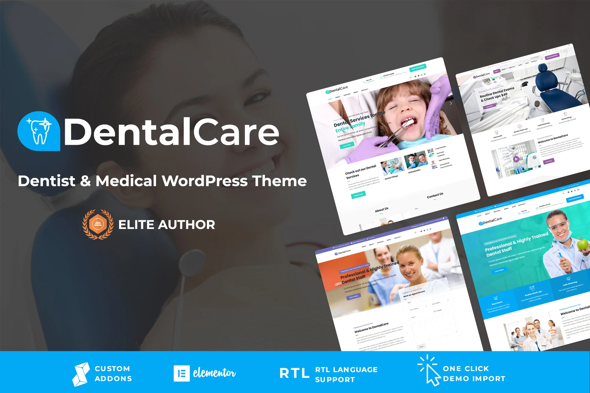 牙科保健 – 牙医和医疗 WordPress 主题