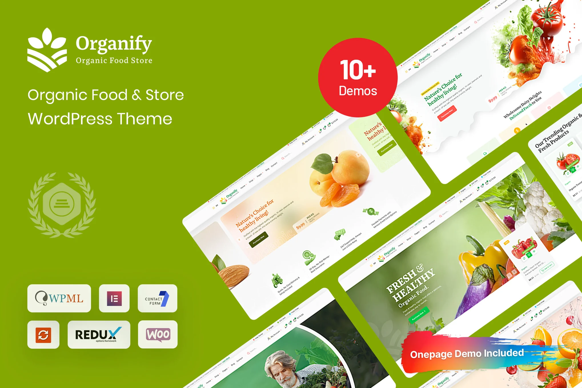 Organify – 有机食品产品 WordPress 主题