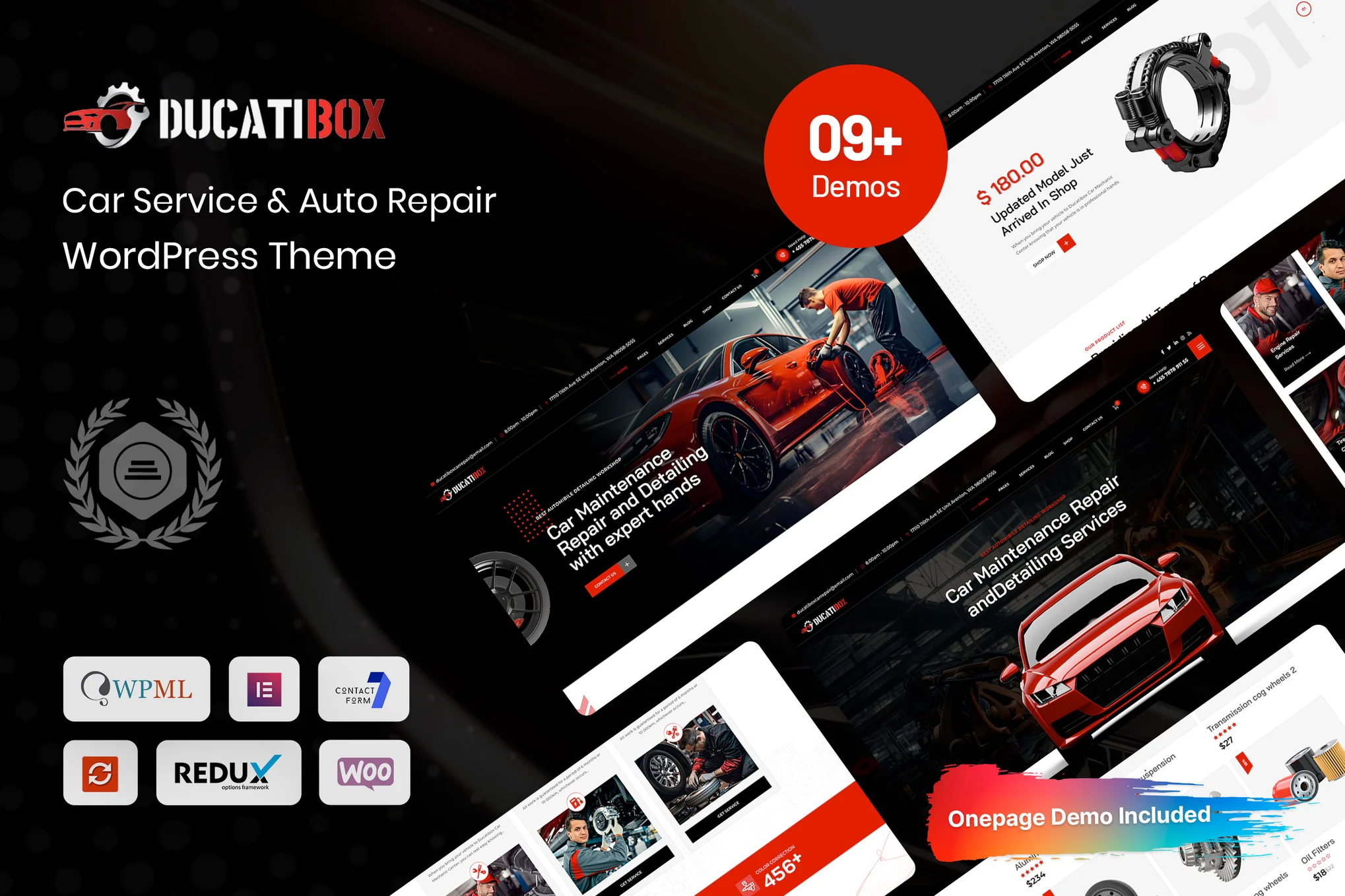 Ducatibox – 汽车服务和汽车维修主题